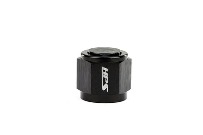 HPS Performance -6 AN Flare Female Cap Aluminum Black