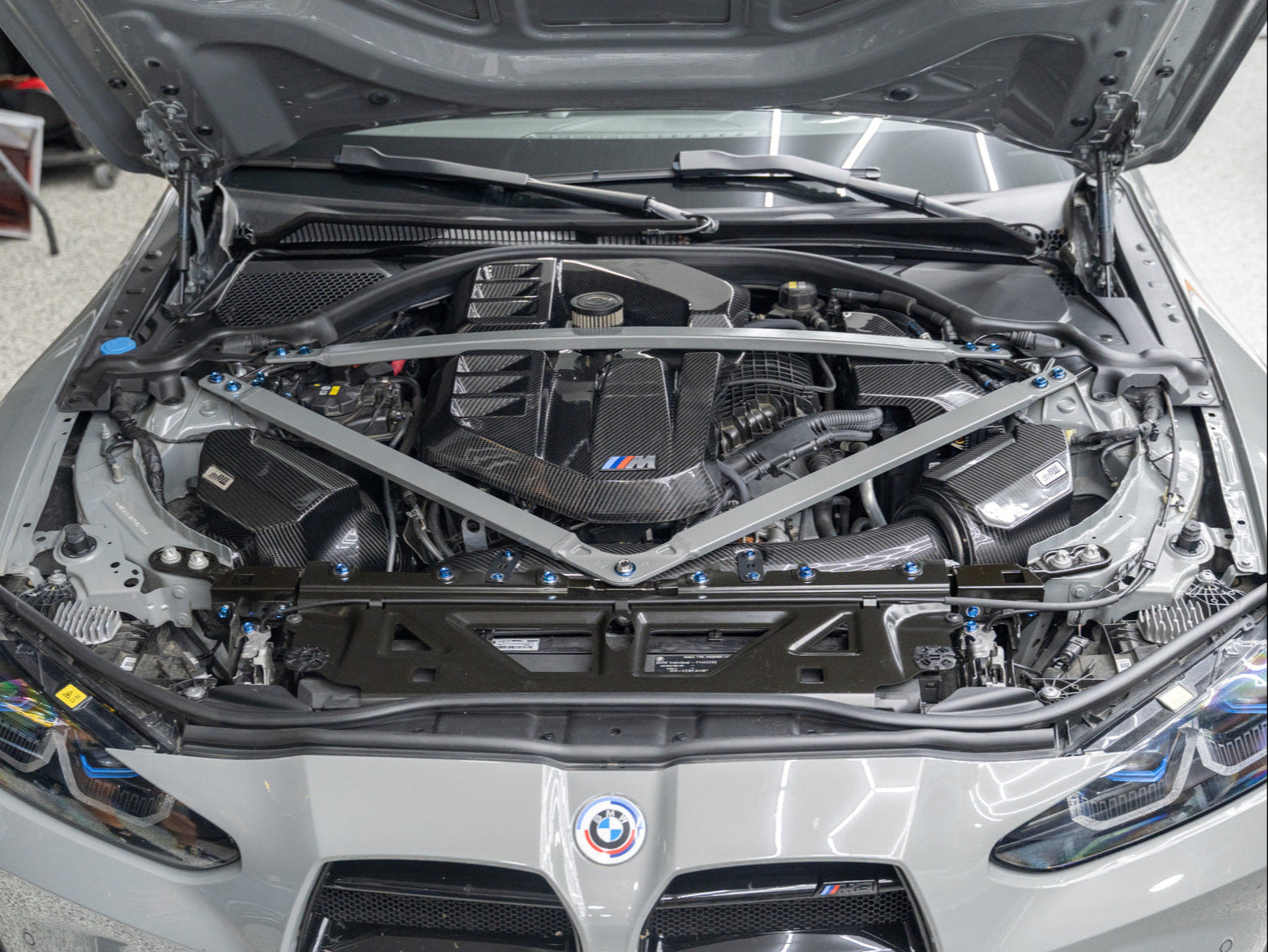 JDC Titanium Engine Bay Dress-Up Hardware Kit (BMW G8X M3/M4) - Graveyard Performance