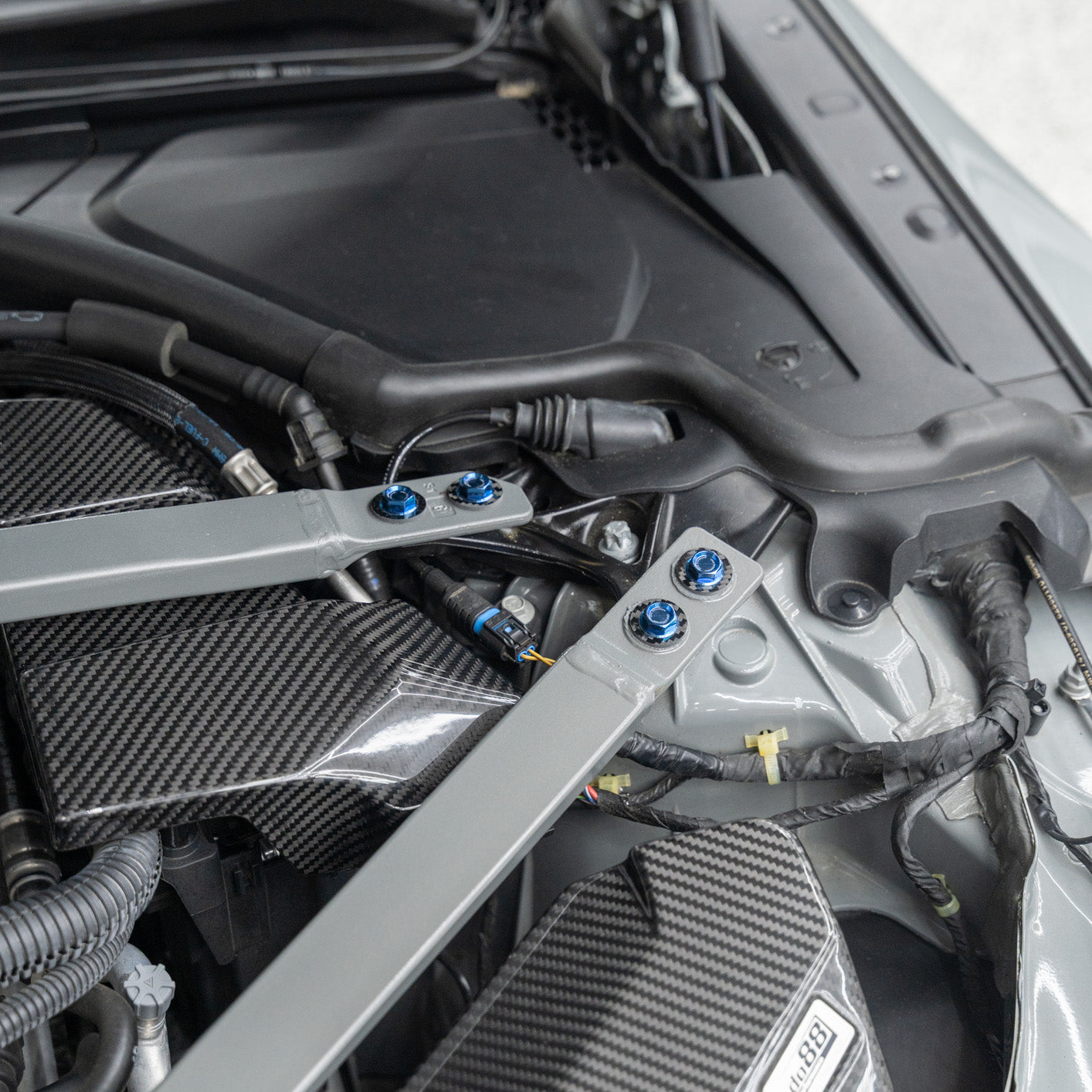 JDC Titanium Engine Bay Dress-Up Hardware Kit (BMW G8X M3/M4) - Graveyard Performance