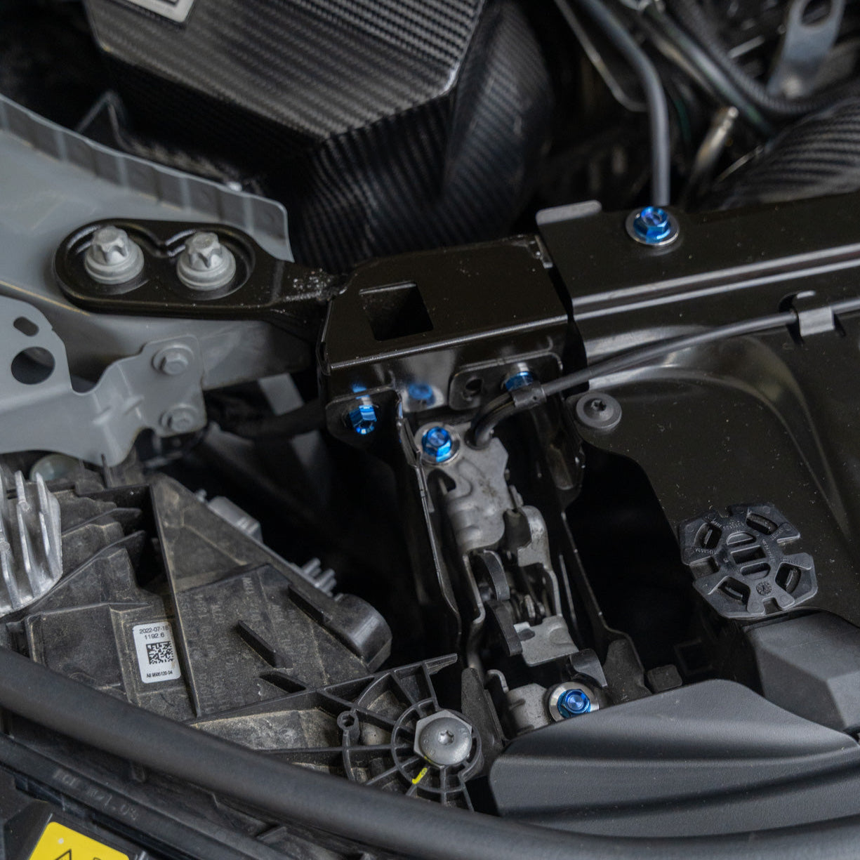 JDC Titanium Engine Bay Dress-Up Hardware Kit (BMW G8X M3/M4) - Graveyard Performance
