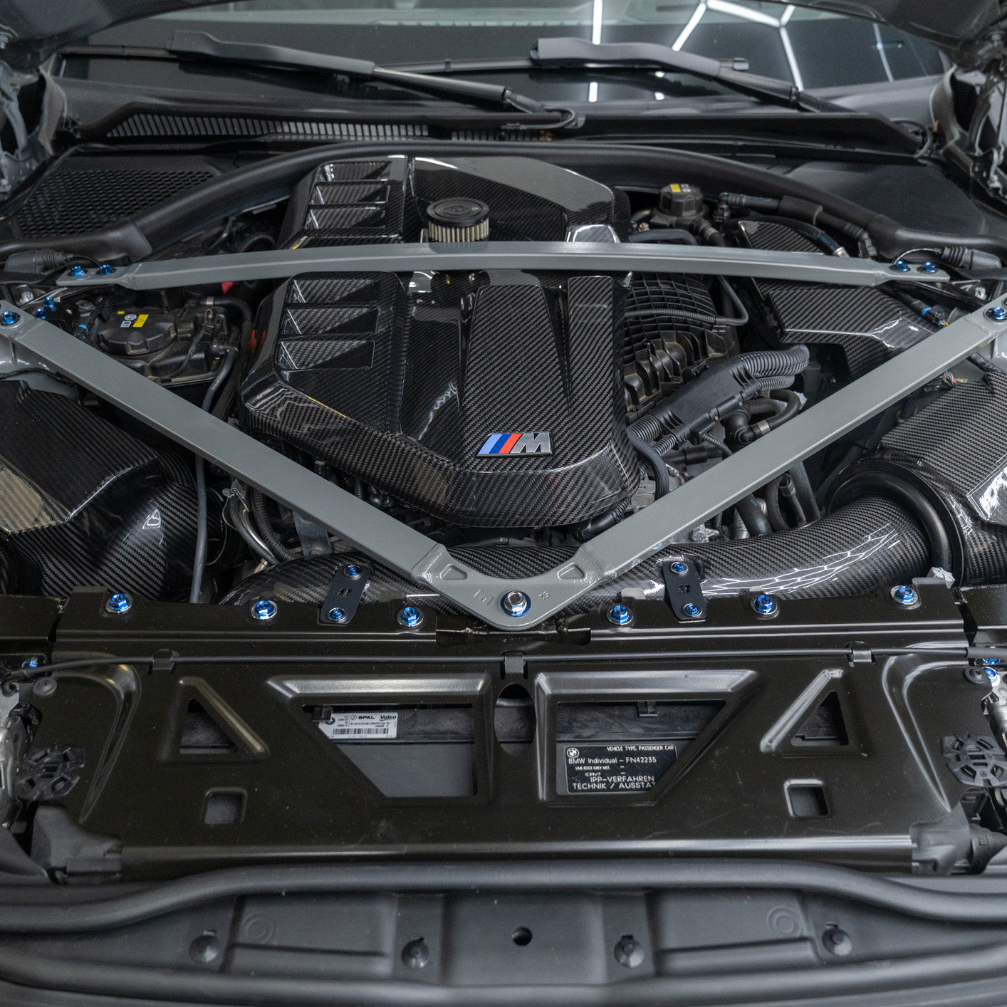JDC Titanium Engine Bay Dress-Up Hardware Kit (BMW G8X M3/M4) - Graveyard Performance