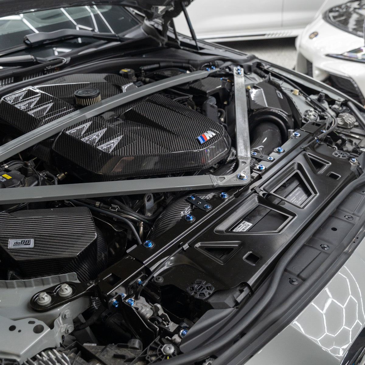 JDC Titanium Engine Bay Dress-Up Hardware Kit (BMW G8X M3/M4) - Graveyard Performance
