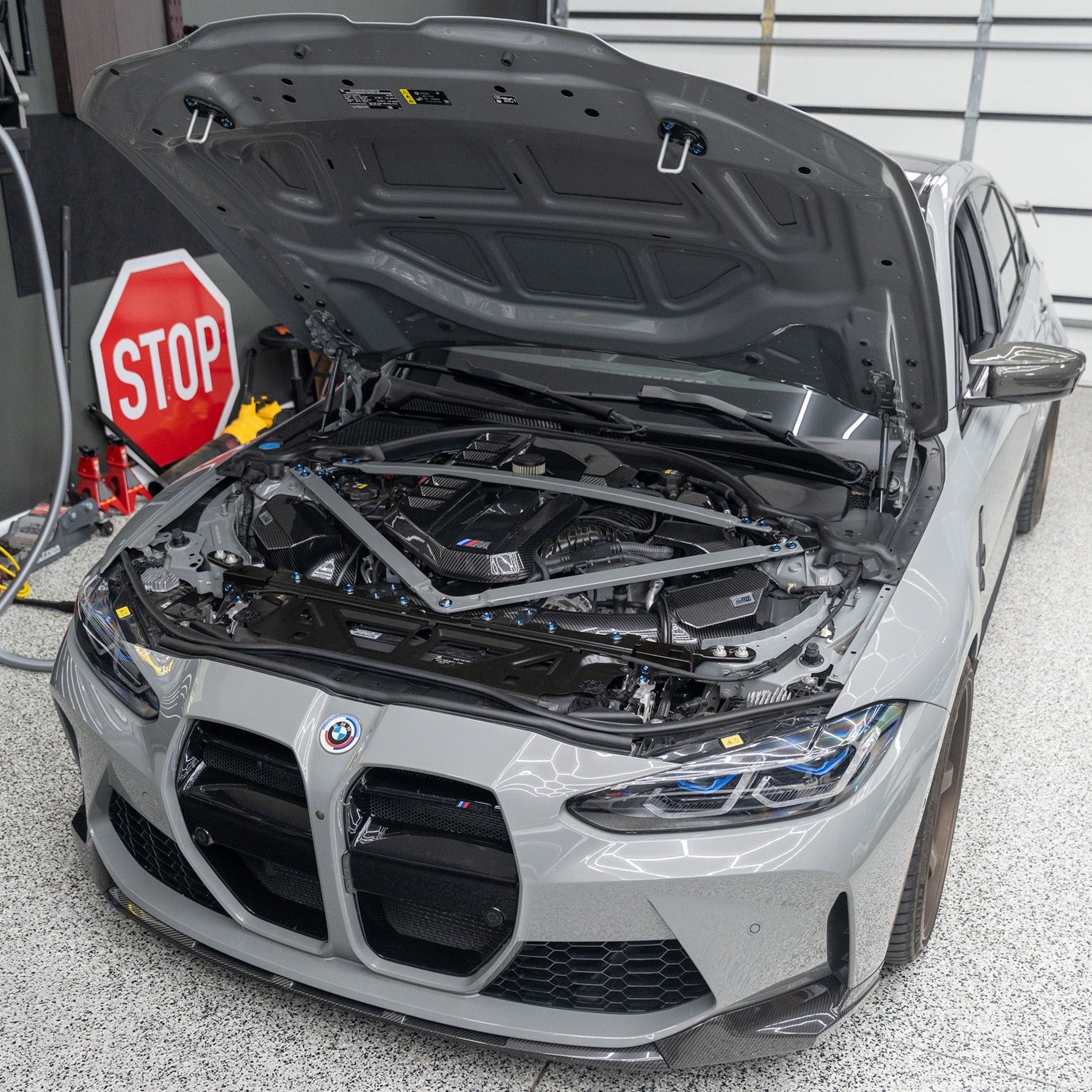 JDC Titanium Engine Bay Dress-Up Hardware Kit (BMW G8X M3/M4) - Graveyard Performance