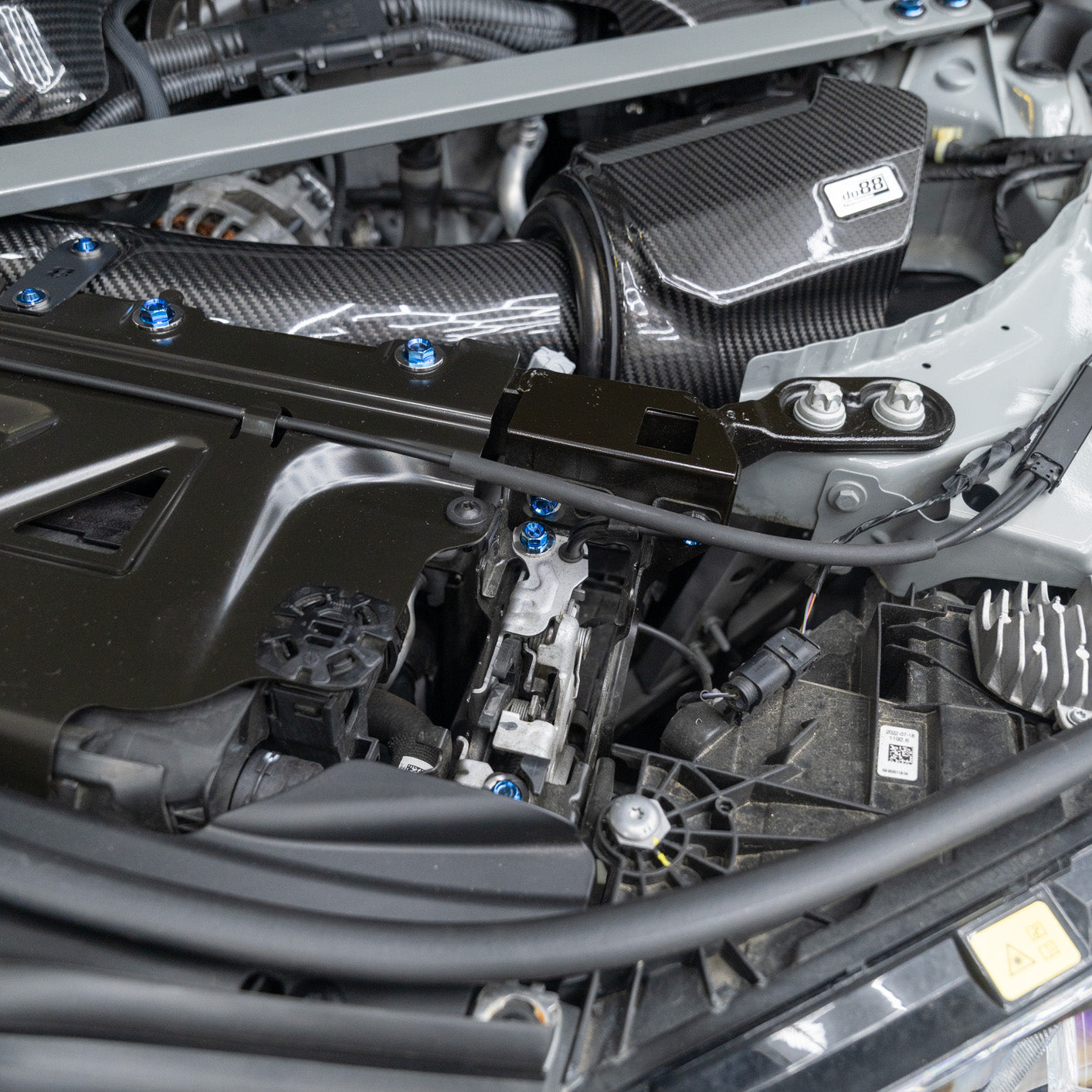 JDC Titanium Engine Bay Dress-Up Hardware Kit (BMW G8X M3/M4) - Graveyard Performance