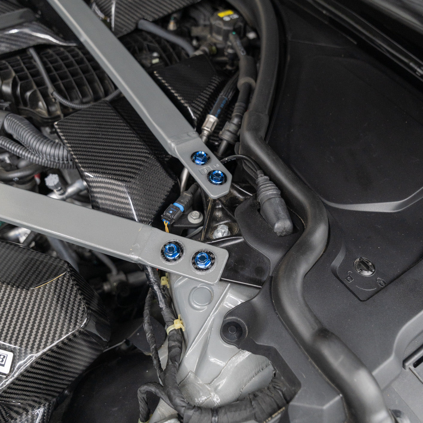 JDC Titanium Engine Bay Dress-Up Hardware Kit (BMW G8X M3/M4) - Graveyard Performance