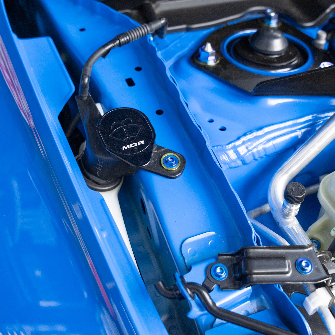 JDC Titanium Washer Fluid Pop Clip Replacement Hardware (2023+ FL5 Civic Type R) - Graveyard Performance