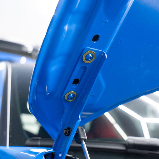 JDC Titanium Hood Hinge Hardware (2023+ FL5 Civic Type R/11th Gen Civic Si) - Graveyard Performance