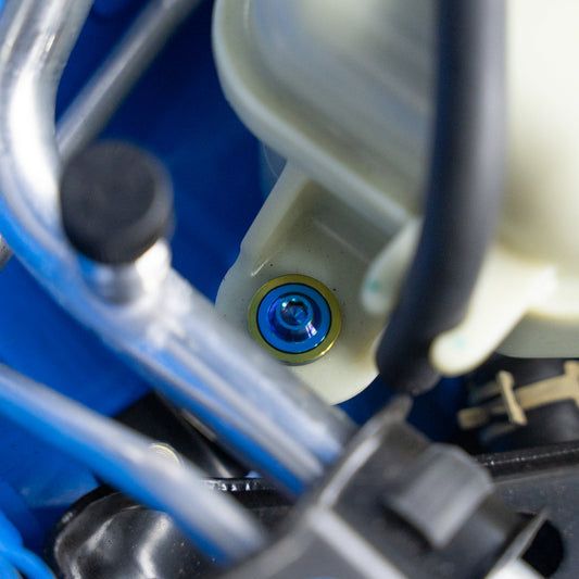 JDC Titanium Coolant Reservoir Hardware (Visible Bolts Only) (2023+ FL5 Civic Type R) - Graveyard Performance