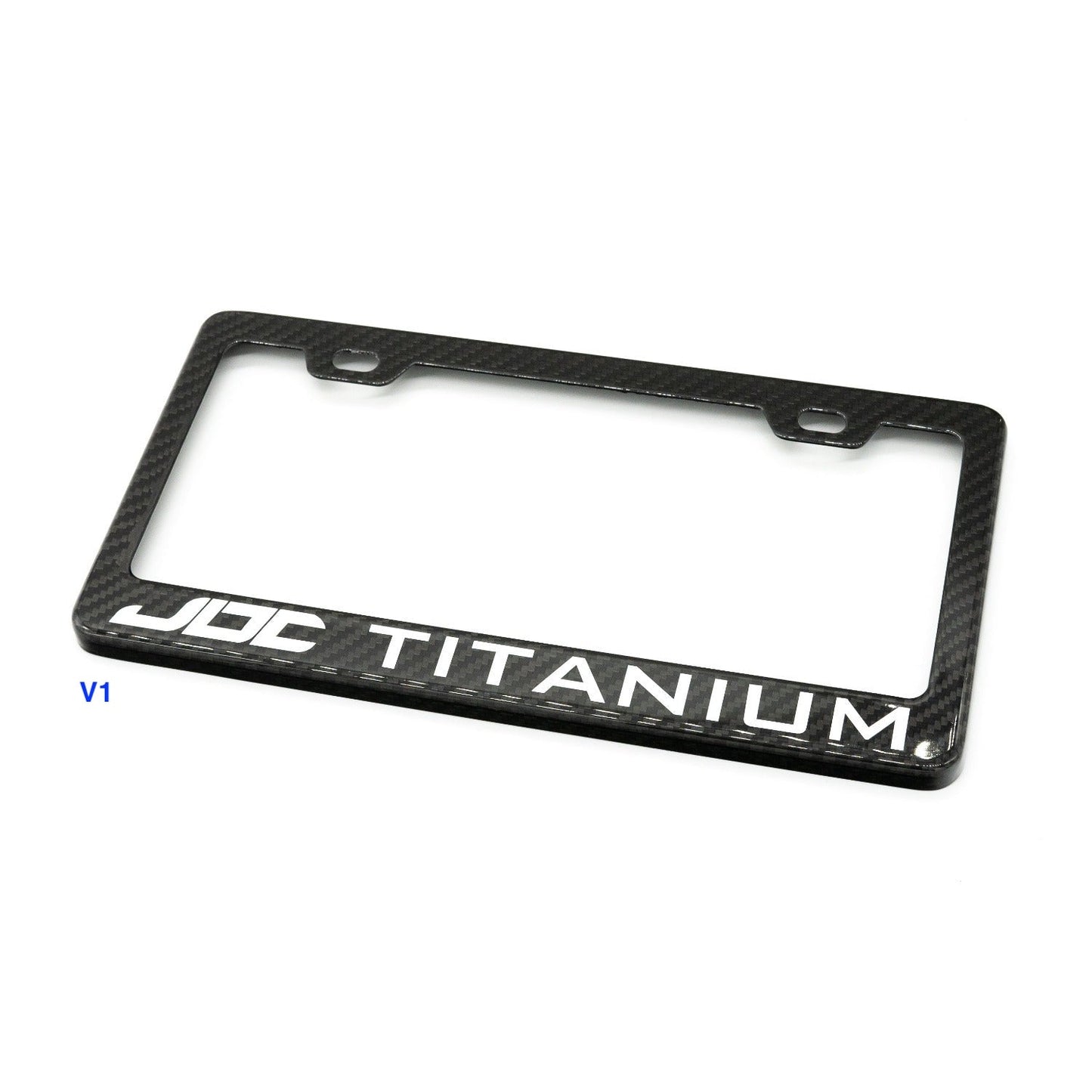 JDC Dry Carbon Fiber License Plate Frames (Gloss, Matte, & Forged) - Graveyard Performance