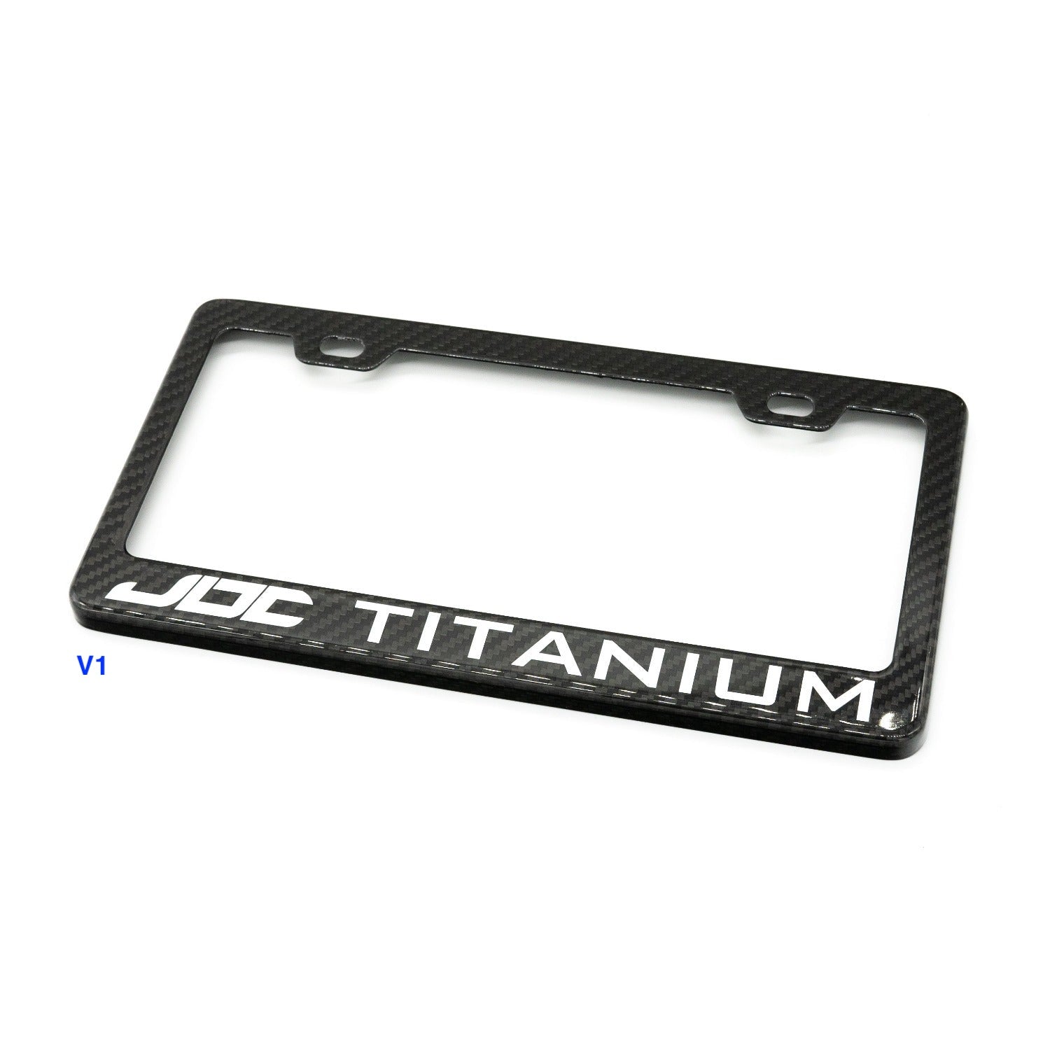 JDC Dry Carbon Fiber License Plate Frames (Gloss, Matte, & Forged) - Graveyard Performance