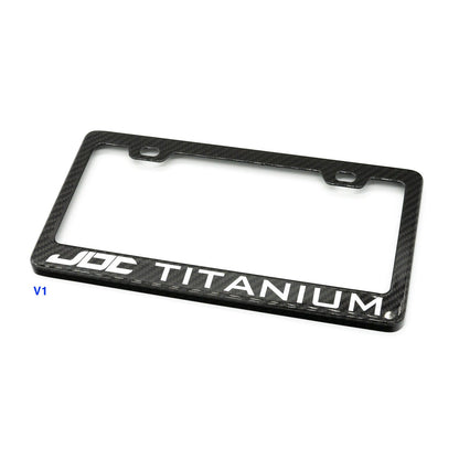JDC Dry Carbon Fiber License Plate Frames (Gloss, Matte, & Forged) - Graveyard Performance