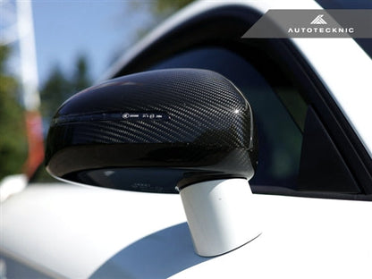 AutoTecknic Replacement Carbon Mirror Covers - Audi 8J MK2 TT/ TTS 07-14 | R8 07-12 - Graveyard Performance