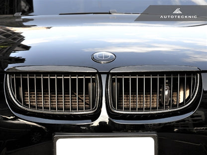 AutoTecknic Carbon Fiber Front Grille Set - E90 Sedan / E91 Wagon | 3 Series - Graveyard Performance