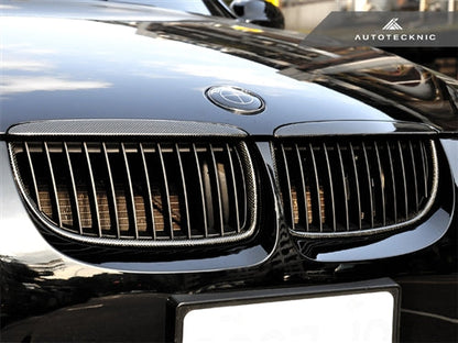 AutoTecknic Carbon Fiber Front Grille Set - E90 Sedan / E91 Wagon | 3 Series - Graveyard Performance