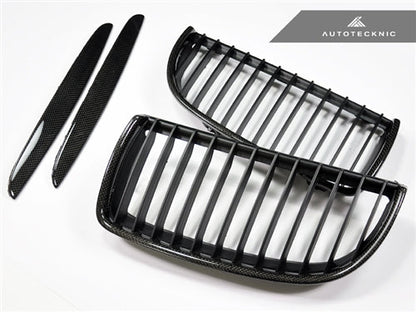AutoTecknic Carbon Fiber Front Grille Set - E90 Sedan / E91 Wagon | 3 Series - Graveyard Performance