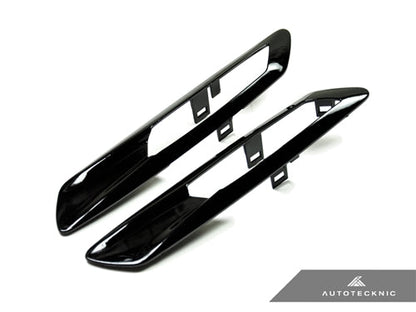 AutoTecknic Replacement Glazing Black Fender Light Trims - F10 Sedan/ F11 Wagon | 5 Series - Graveyard Performance