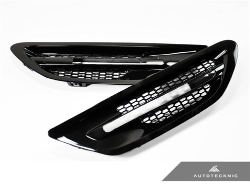 AutoTecknic Replacement Glazing Black Fender Vents - F10 M5 - Graveyard Performance