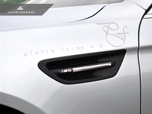 AutoTecknic Replacement Stealth Black Fender Vents - F10 M5 - Graveyard Performance