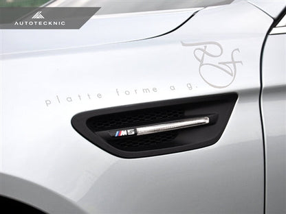 AutoTecknic Replacement Stealth Black Fender Vents - F10 M5 - Graveyard Performance