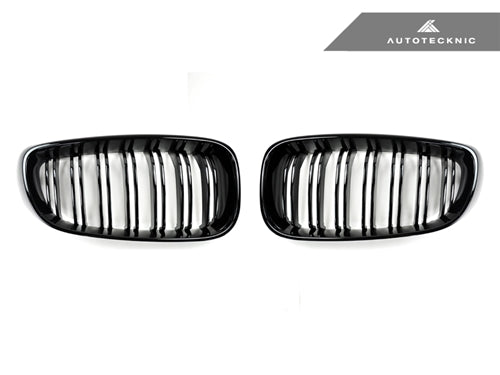 AutoTecknic Dual-Slats Gloss Black Front Grille Set - F34 3-Series Gran Turismo - Graveyard Performance