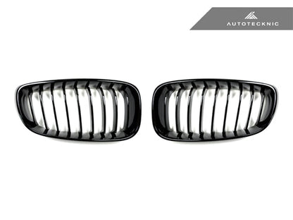 AutoTecknic Gloss Black Front Grille Set - F34 3-Series Gran Turismo - Graveyard Performance