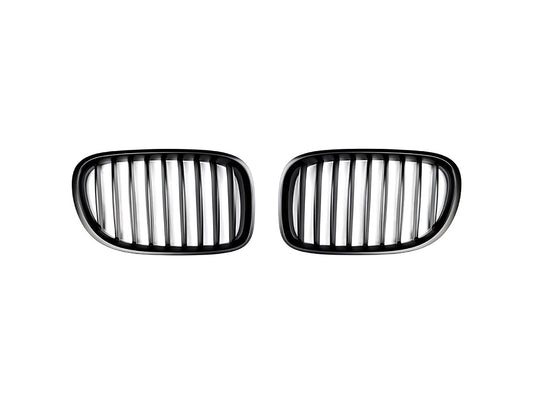 AutoTecknic Stealth Black Front Grille Set - F01/ F02 7-Series LCI