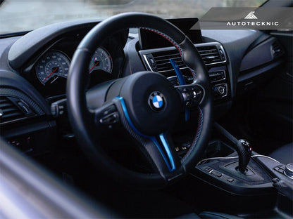 AutoTecknic Painted Steering Wheel Trim - F87 M2 | F80 M3 | F82/ F83 M4 | F10 M5 LCI | F06/ F12/ F13 M6 - Graveyard Performance