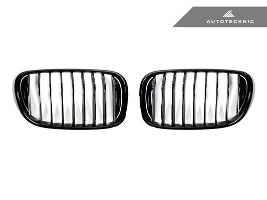 AutoTecknic Gloss Black Front Grille Set - G11/ G12 7-Series Pre-LCI (16-19) - Graveyard Performance