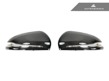 AutoTecknic Replacement Carbon Fiber Mirror Covers - Mercedes-Benz W205 C-Class | W222 S-Class - Graveyard Performance