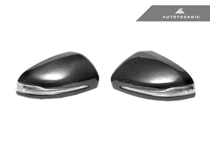 AutoTecknic Replacement Carbon Fiber Mirror Covers - Mercedes-Benz W205 C-Class | W222 S-Class - Graveyard Performance
