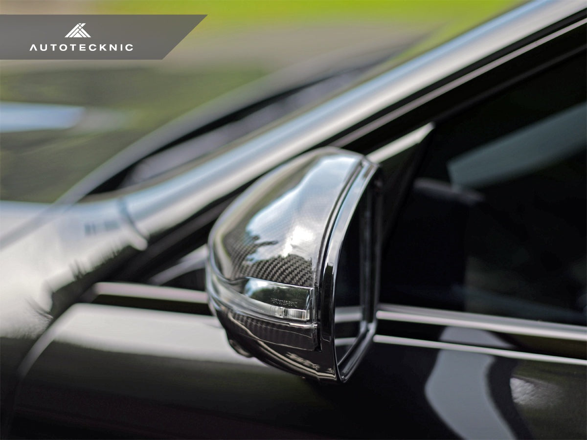 AutoTecknic Replacement Version II Dry Carbon Mirror Covers - Mercedes-Benz W253 | X253 GLC-Class - Graveyard Performance