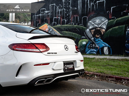 AutoTecknic Competition Carbon Trunk Lip Spoiler - Mercedes-Benz C205 C-Class Coupe