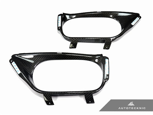 AutoTecknic Dry Carbon Exhaust Shield - Nissan R35 GT-R