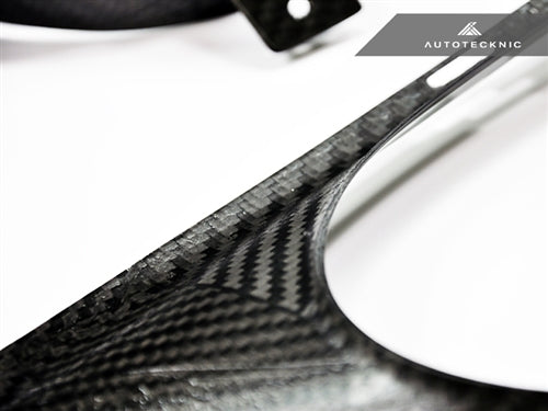AutoTecknic Dry Carbon Exhaust Shield - Nissan R35 GT-R