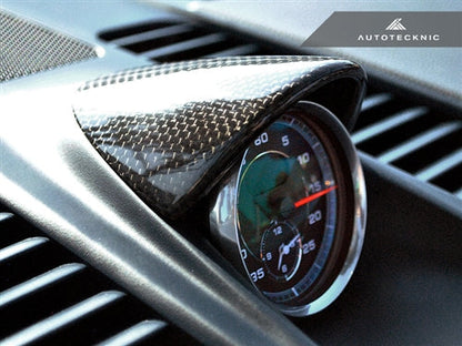 AutoTecknic Carbon Fiber Chrono Eye Lid Cover - Porsche Carrera 991 - Graveyard Performance