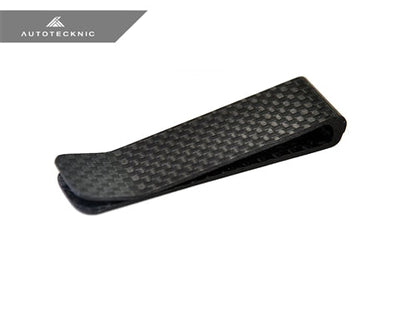 AutoTecknic Dry Gloss Carbon Fiber Money Clip - Original - Graveyard Performance
