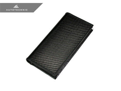 AutoTecknic Carbon Fiber Long Leather Wallet Pouch - Graveyard Performance