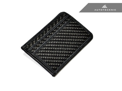 AutoTecknic Carbon Fiber Leather Bill Card Holder - Graveyard Performance