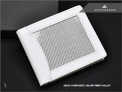 AutoTecknic Silver Fiber Wallet - Graveyard Performance