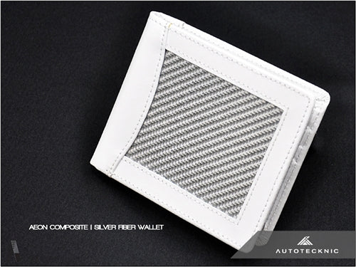AutoTecknic Silver Fiber Wallet - Graveyard Performance