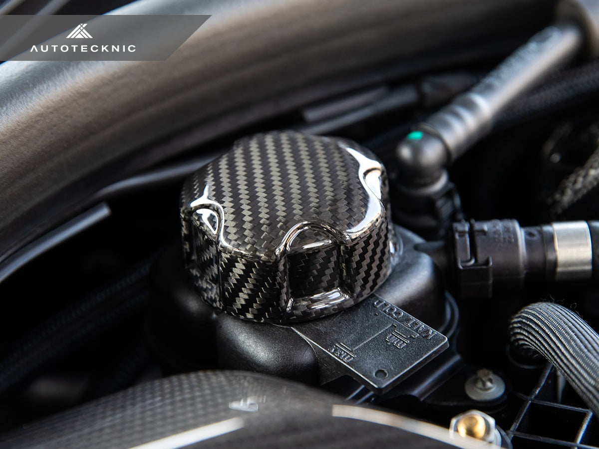 AutoTecknic Dry Carbon Charge Cooler Tank Cap Cover - G90/ G99 M5 - Graveyard Performance