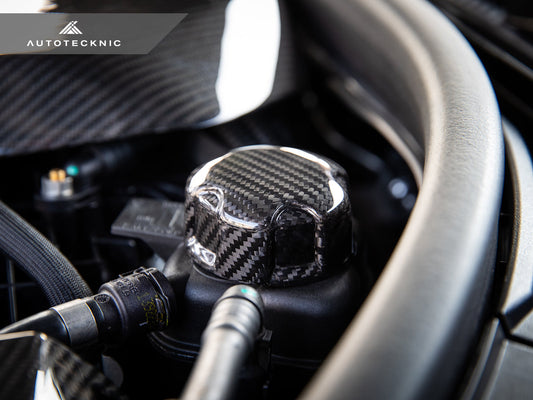 AutoTecknic Dry Carbon Charge Cooler Tank Cap Cover - F06/ F12/ F13 M6
