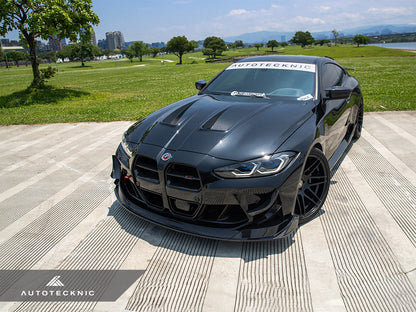 AutoTecknic Dry Carbon Motorsports Front Aero Lip - G80 M3 | G82/ G83 M4 - Graveyard Performance