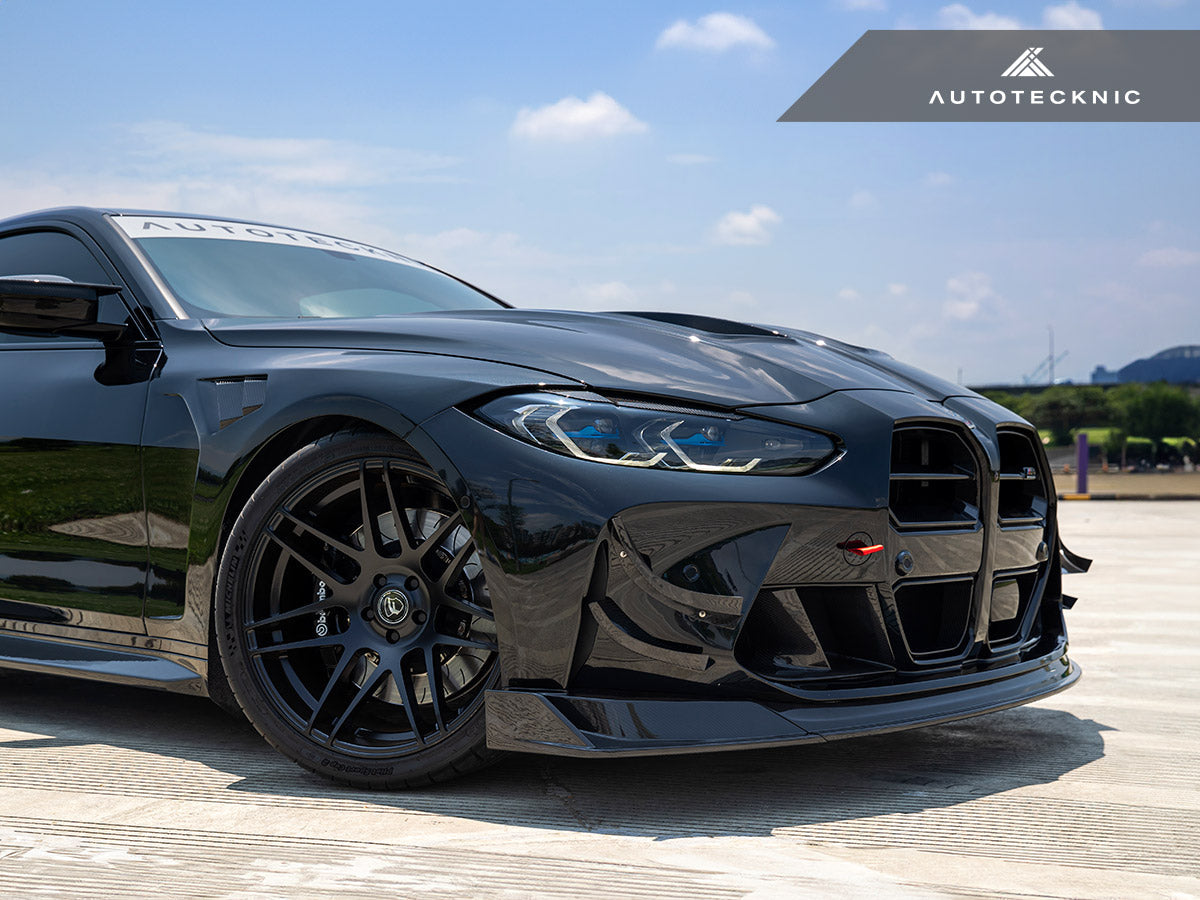 AutoTecknic Dry Carbon Motorsports Front Aero Lip - G80 M3 | G82/ G83 M4 - Graveyard Performance