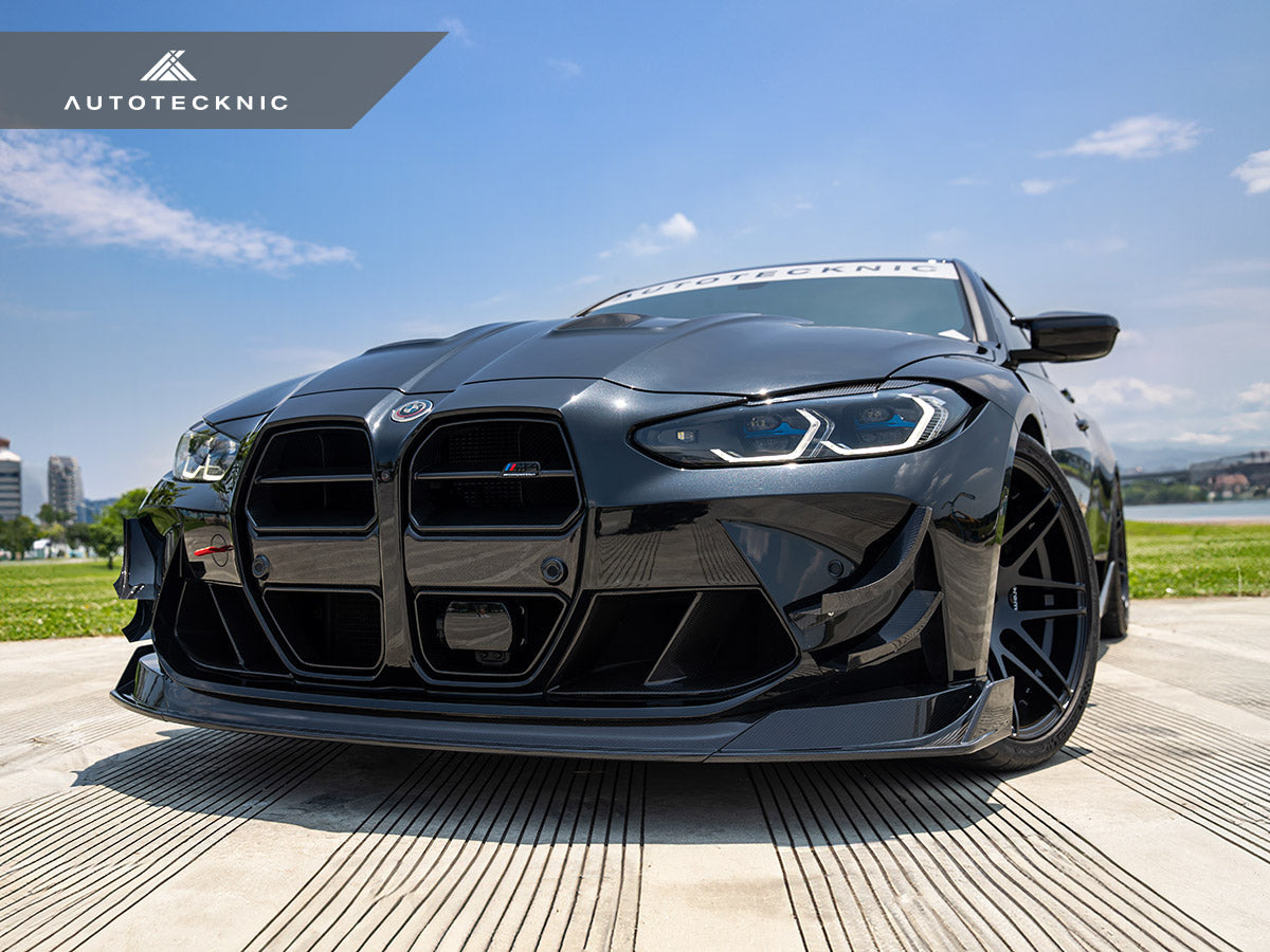 AutoTecknic Dry Carbon Motorsports Front Aero Lip - G80 M3 | G82/ G83 M4 - Graveyard Performance