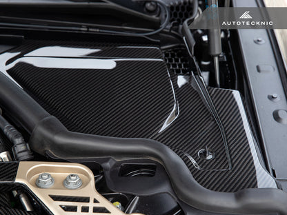 AutoTecknic Dry Carbon Engine Cowl Panel Trim Set - G87 M2 | G80 M3 | G82/ G83 M4 - Graveyard Performance