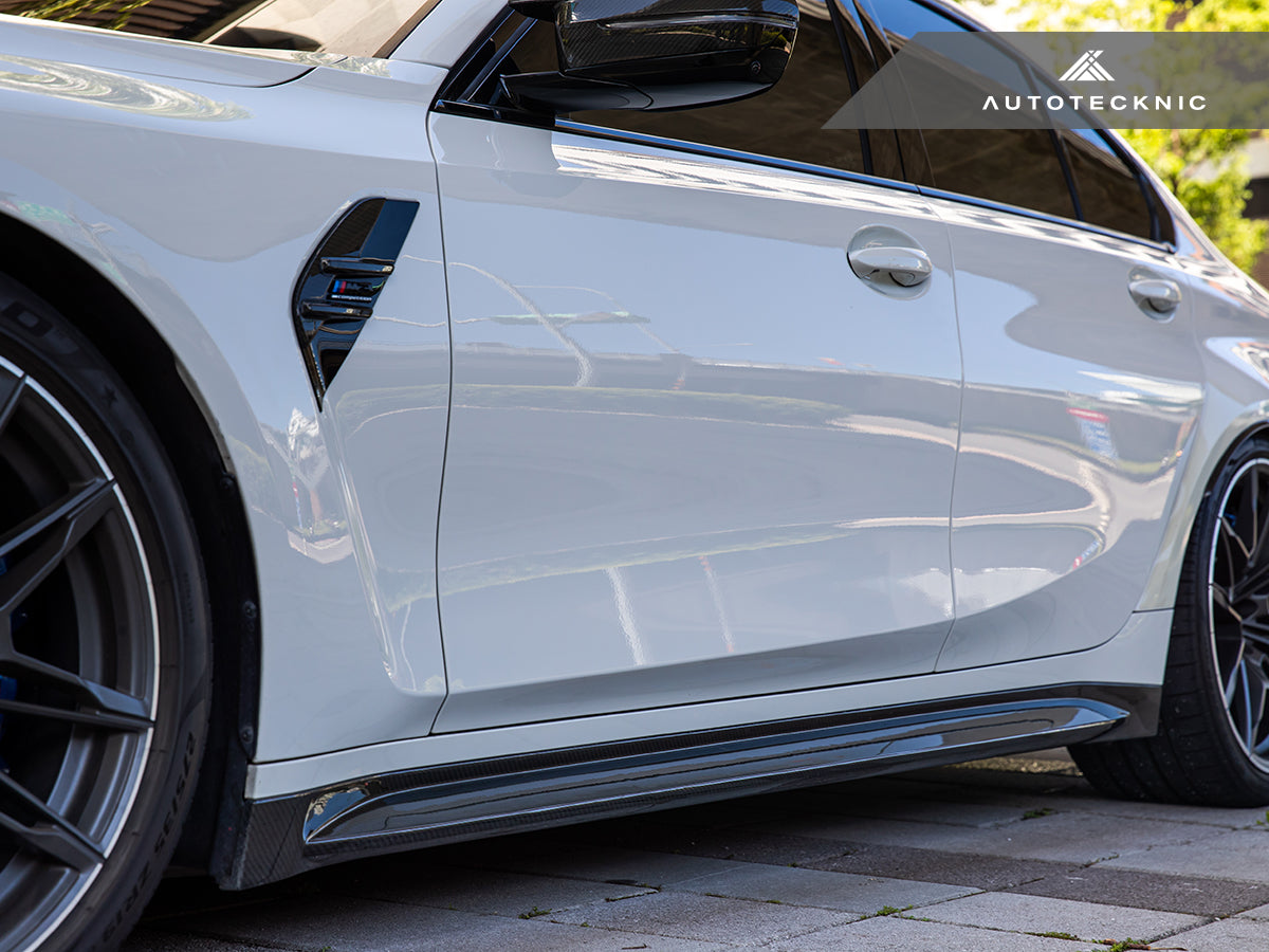 AutoTecknic Dry Carbon OEM-Spec Side Skirt Set - G80/ G81 M3 - Graveyard Performance
