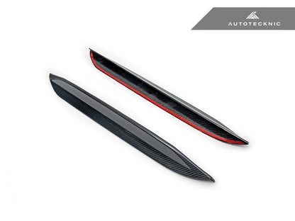 AutoTecknic Dry Carbon Rear Fin Set - F96 X6M | G06 X6 - Graveyard Performance