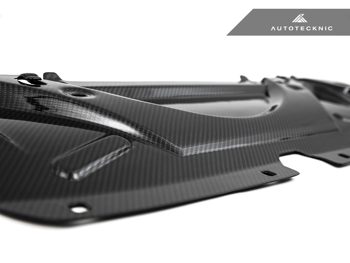 AutoTecknic Dry Carbon Fiber Crosslink Cooling Shroud - G90/ G99 M5 - Graveyard Performance