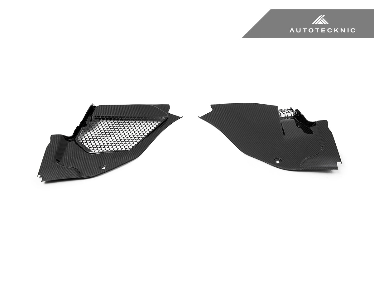 AutoTecknic Dry Carbon Engine Cowl Panel Trim Set - F91/ F92/ F93 M8 - Graveyard Performance